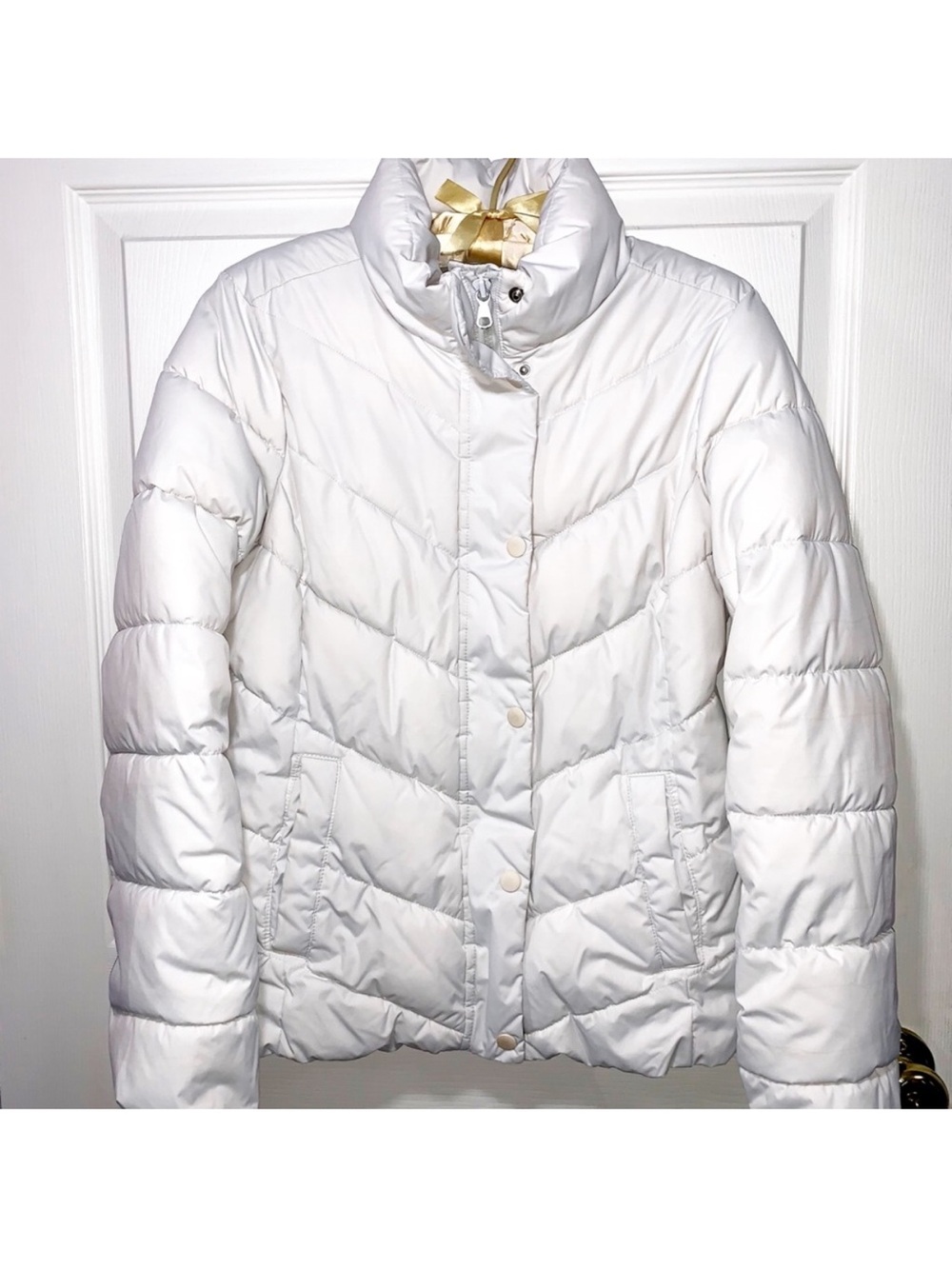 🤍GAP~Beautiful White Puffer Coat
